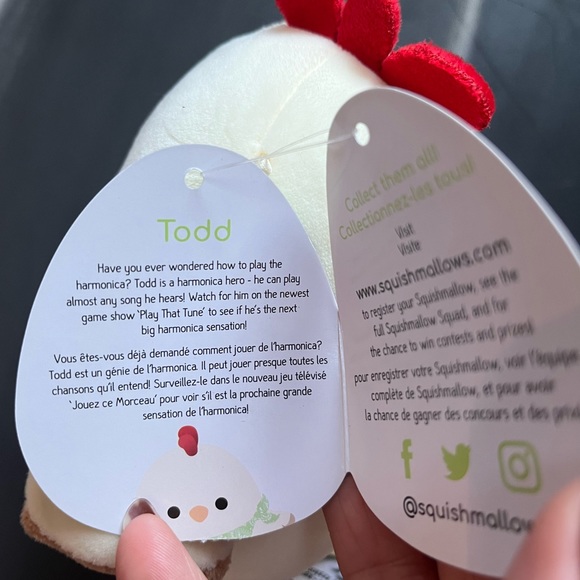 Rare Todd Squishmallow 5” - Picture 3 of 3